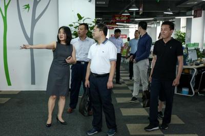 盱眙縣招商局一行考察大農股份